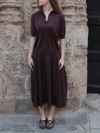 Gonna Extra Fine Merino Wool A-Line (3D-Knit) - Nibe Clothing