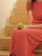 Gonna Plissé Fine Cotton (3D-Knit) - Nibe Clothing