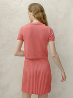 T-shirt in cotone a maglia grossa