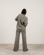 Maglione a trecce in misto cashmere