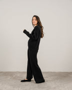 Maglione a trecce in misto cashmere