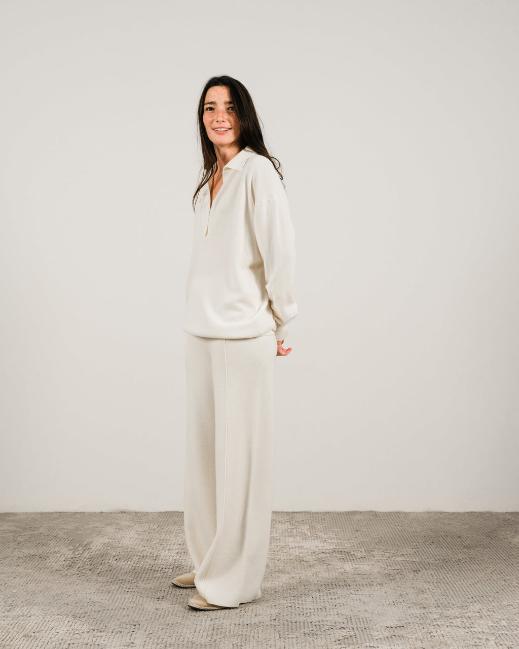 Polo in misto cashmere