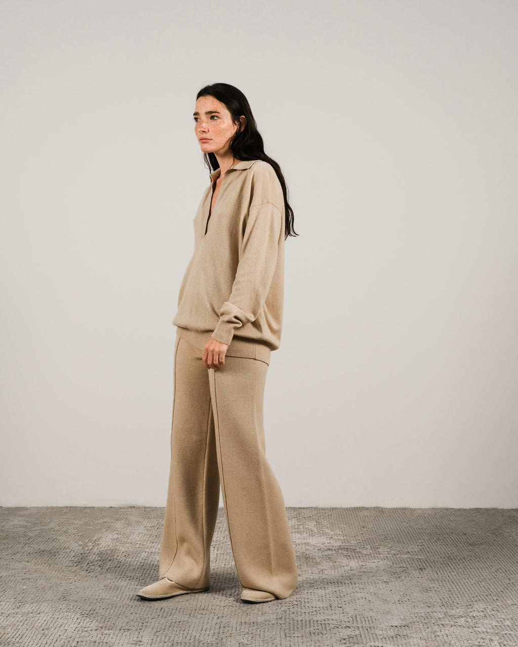 Polo in misto cashmere
