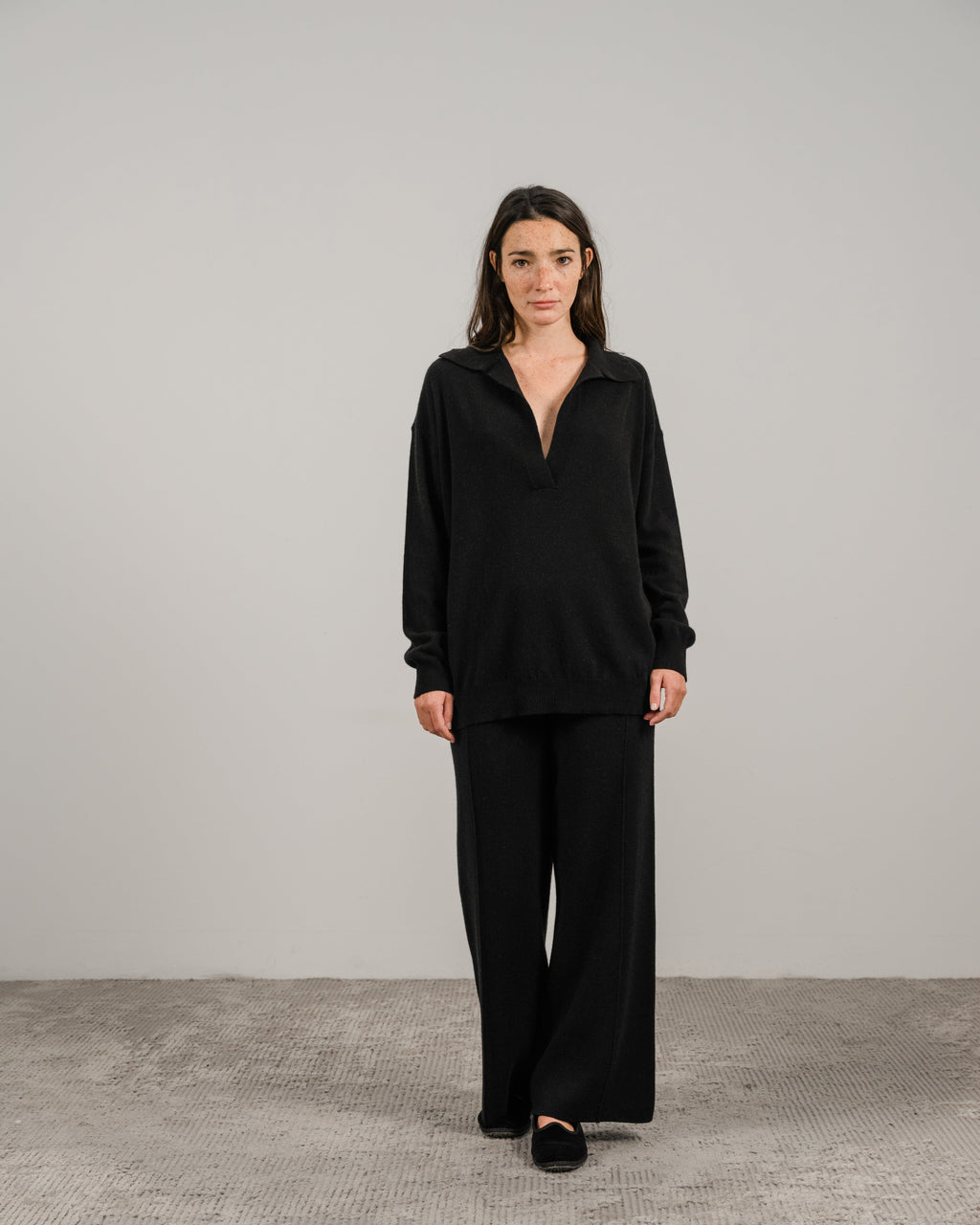 Polo in misto cashmere