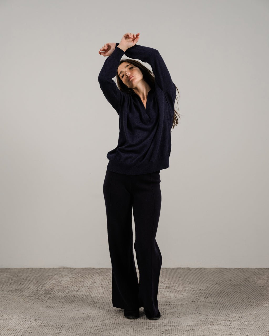 Polo in misto cashmere