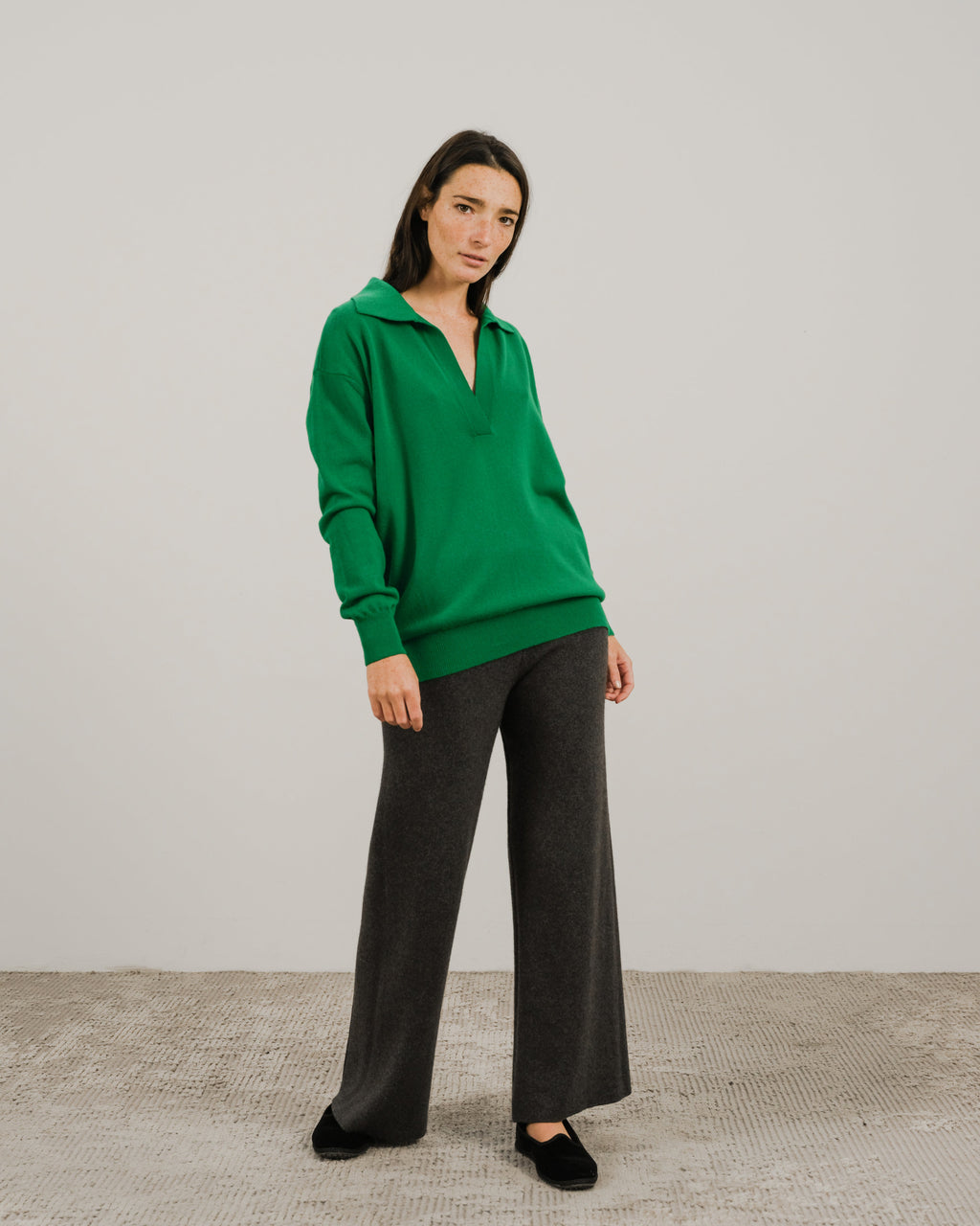 Polo in misto cashmere