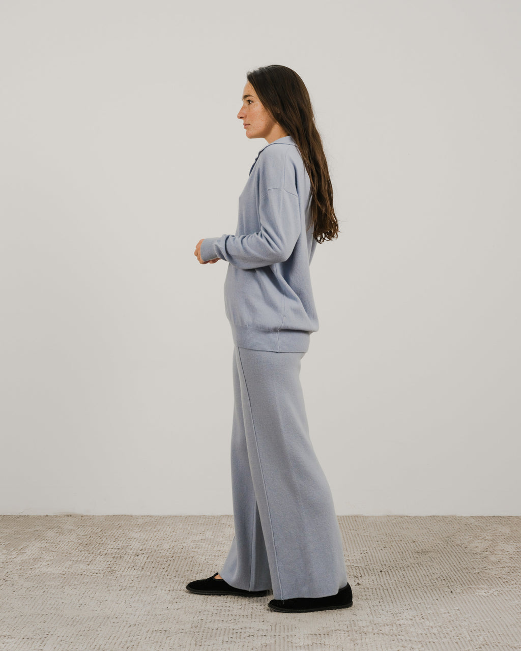 Polo in misto cashmere