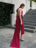 Pure Cashmere Maxi Ribbed Scarf