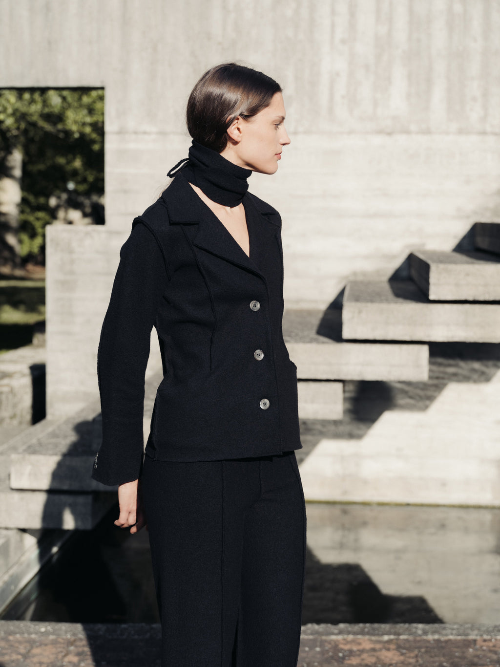 Boiled Wool Bar Jacket