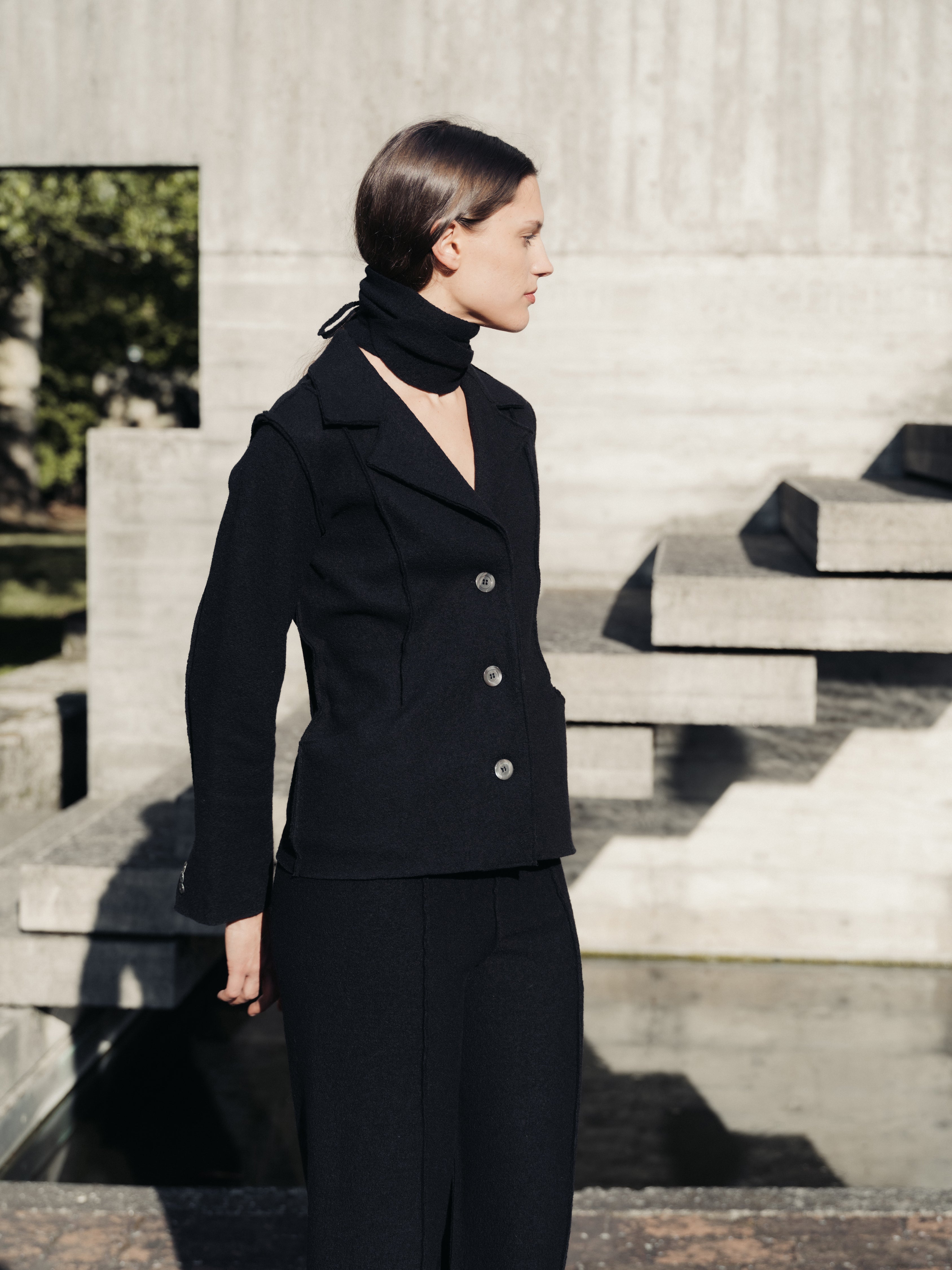 Boiled Wool Bar Jacket