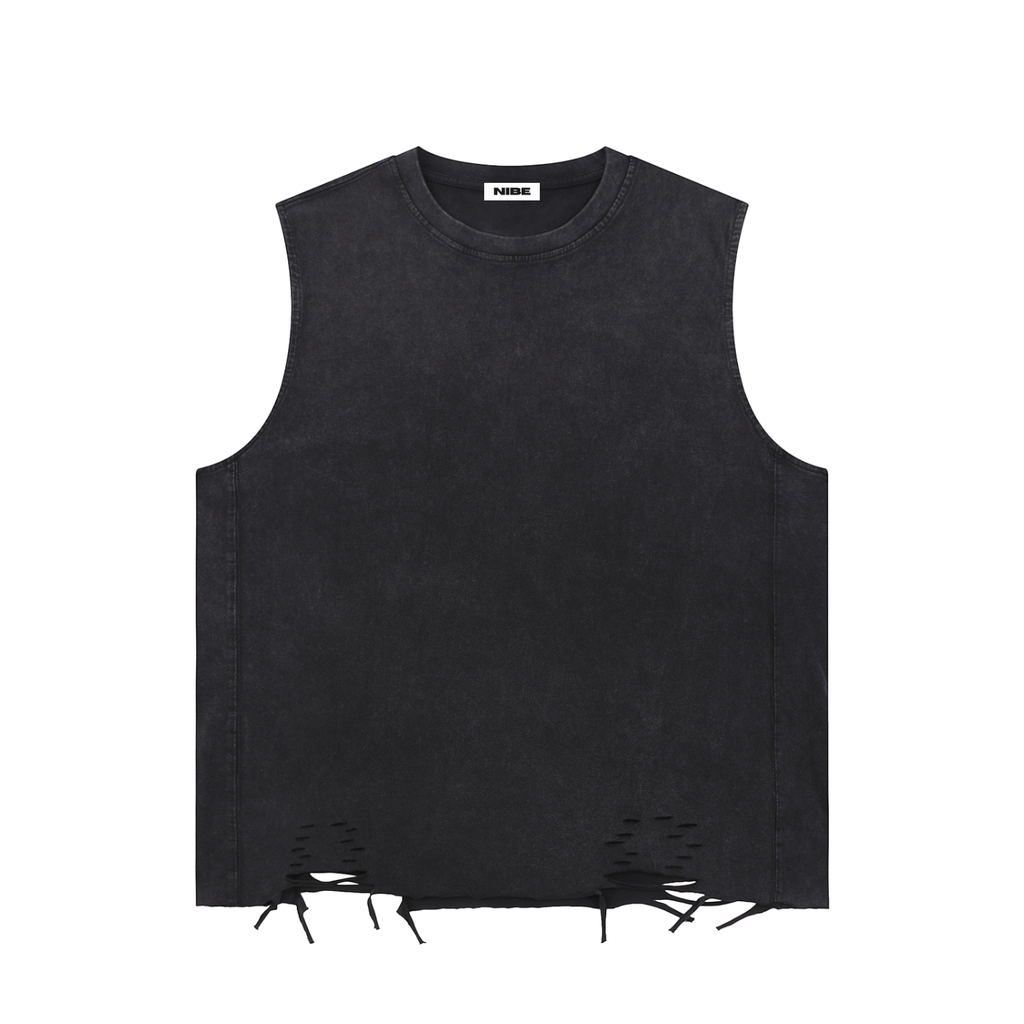 Raw-Hem Tank Top
