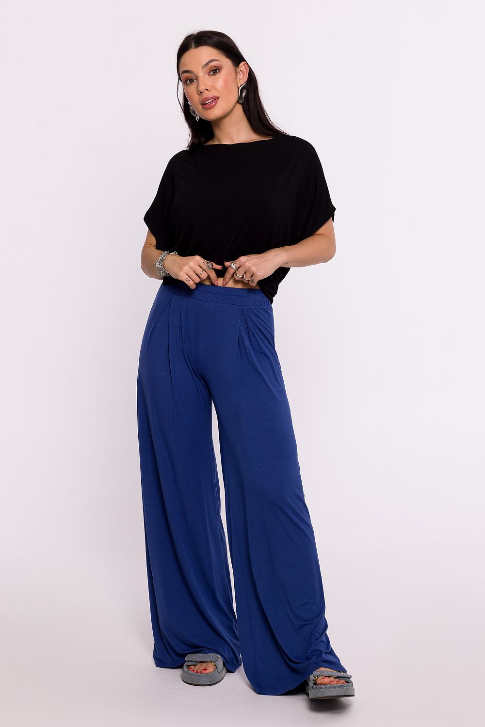 Pantaloni a gamba larga - Nibe Clothing
