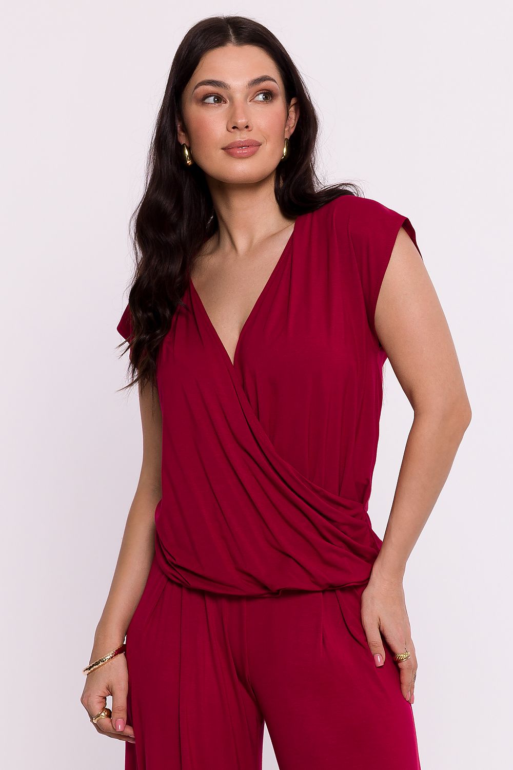 Blusa con scollo a V - Nibe Clothing