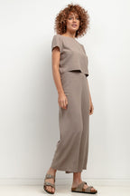 Pantaloni gamba larga - Nibe Clothing