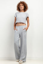 Pantaloni gamba larga - Nibe Clothing