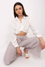 Pantaloni gamba larga - Nibe Clothing