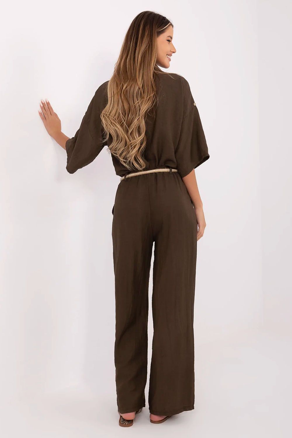 Pantaloni gamba larga - Nibe Clothing