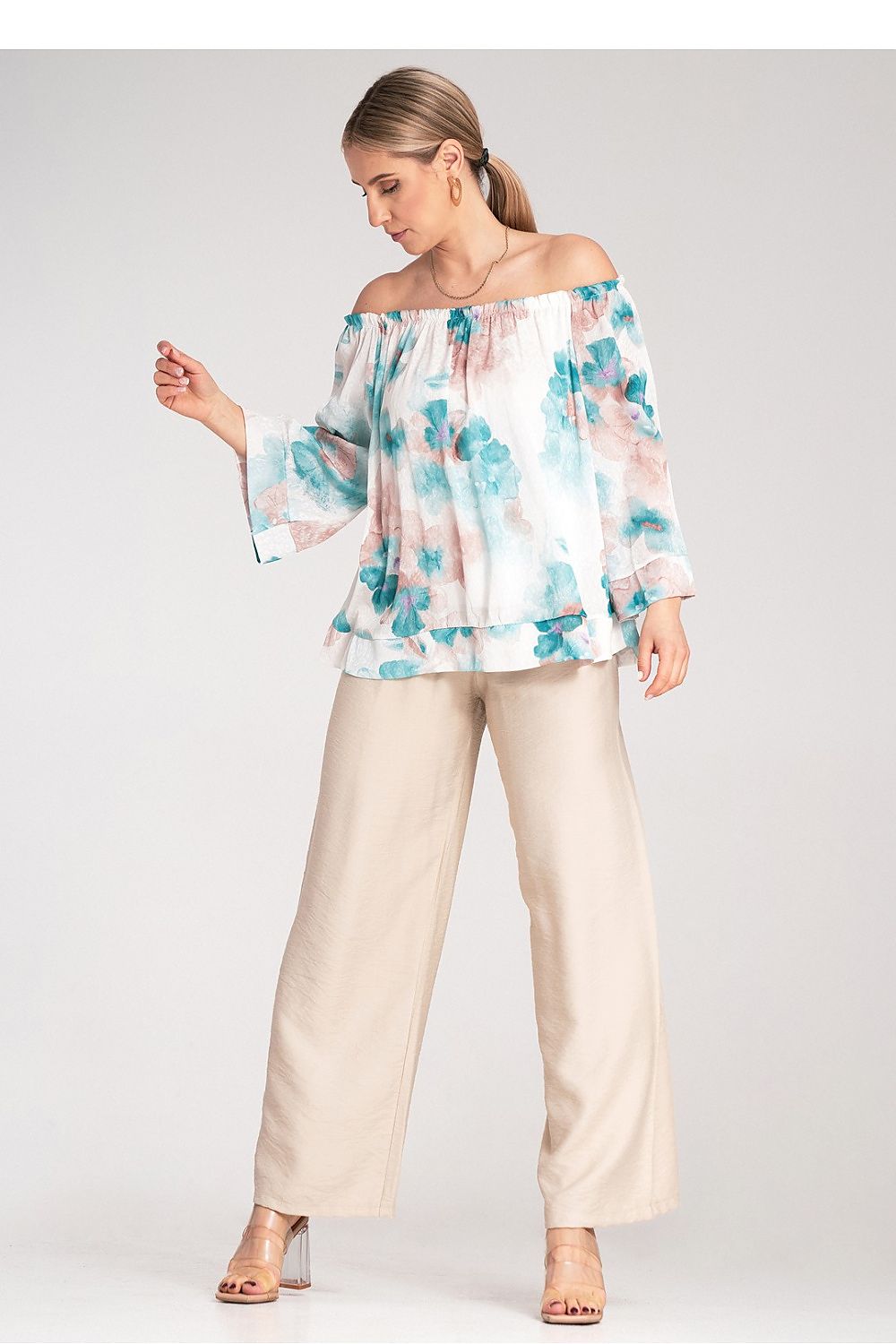Camicetta con scollo largo - Nibe Clothing