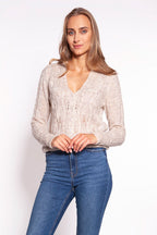 Cardigan con scollo a V - Nibe Clothing