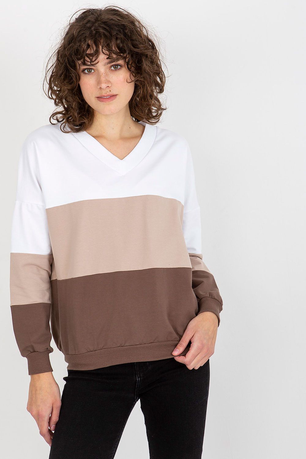 Felpa con scollo a V - Nibe Clothing