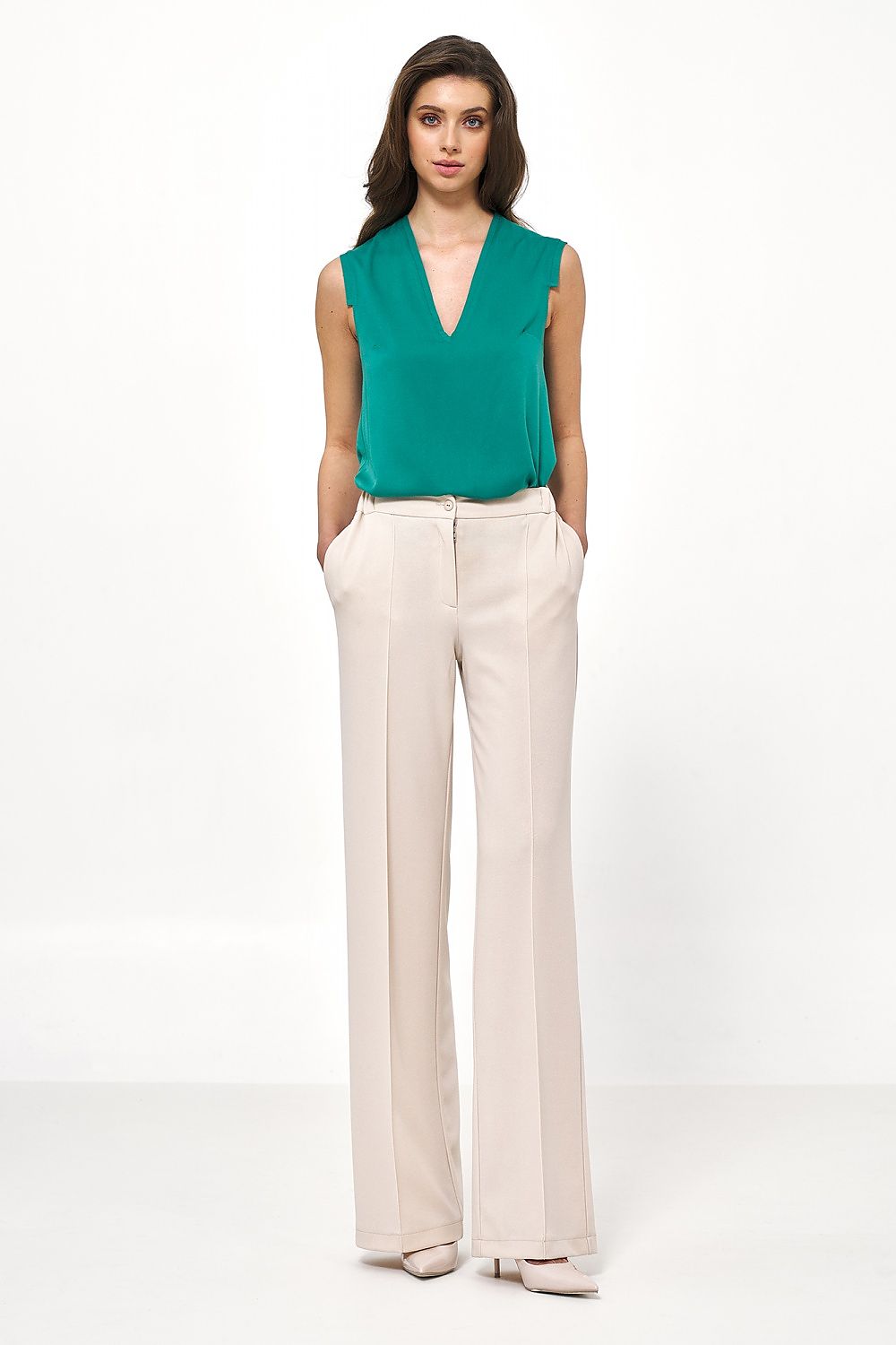 Pantaloni gamba larga - Nibe Clothing