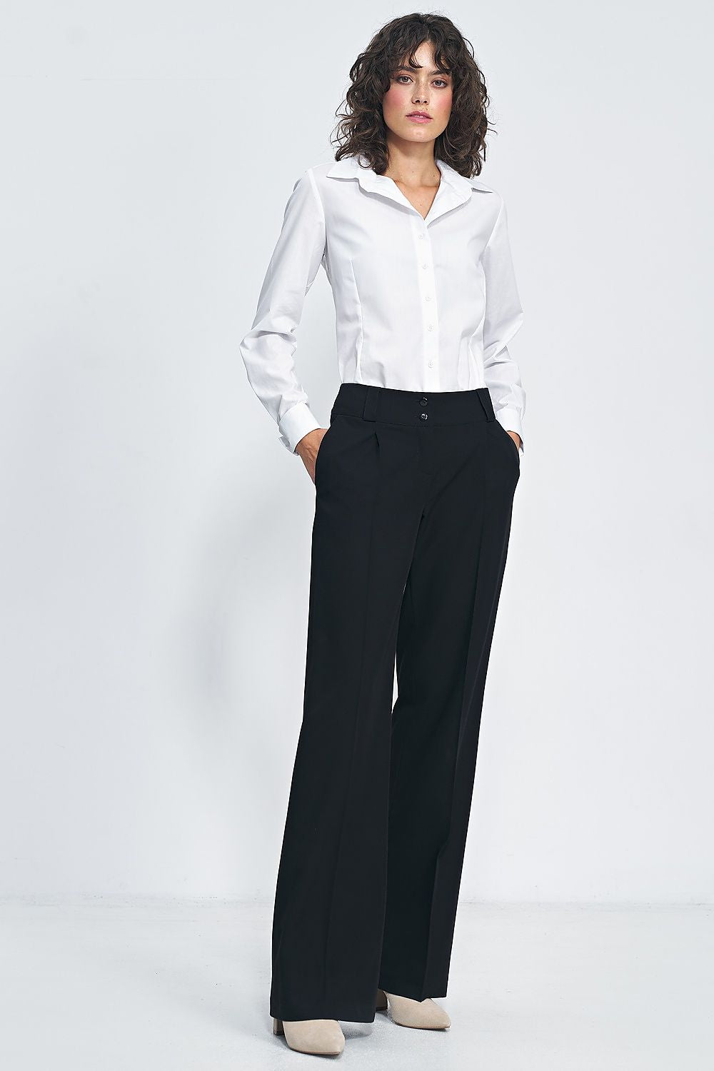 Pantaloni gamba larga - Nibe Clothing