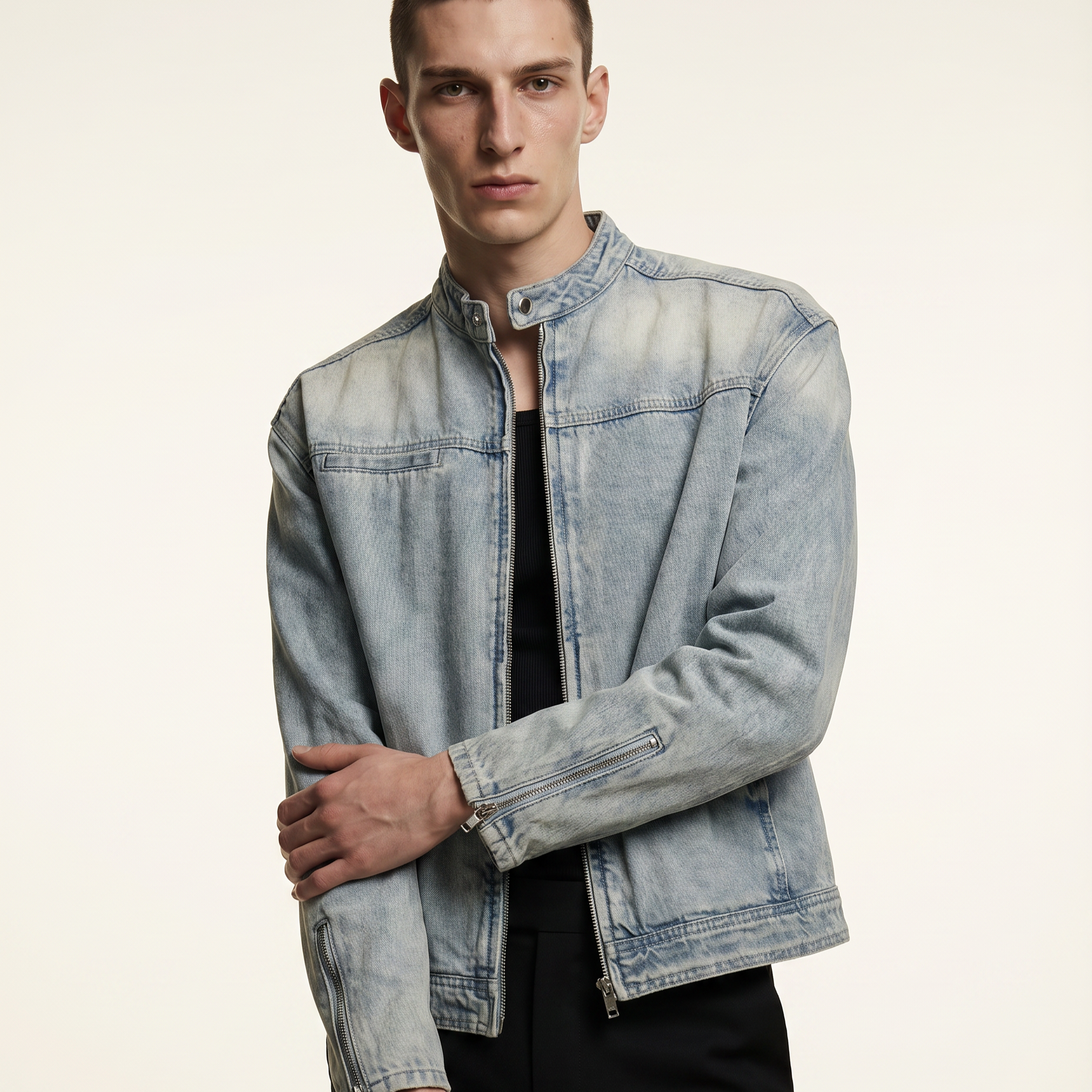 Zip Denim Jacket