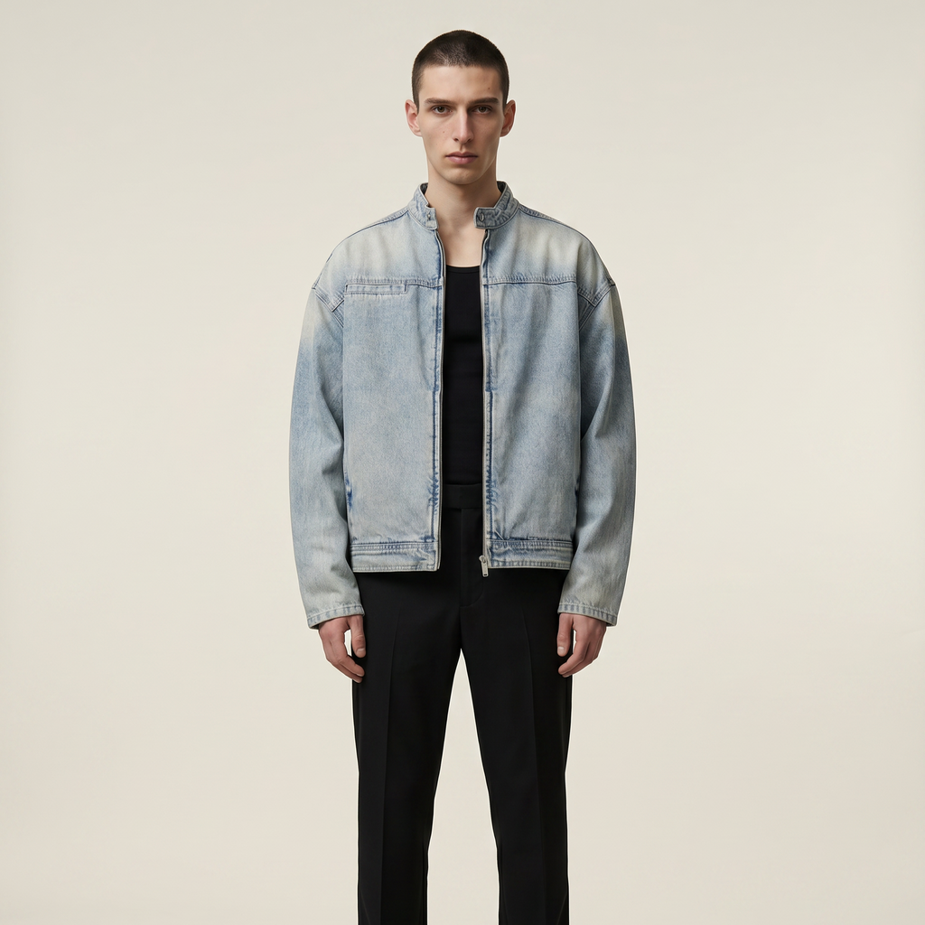 Zip Denim Jacket