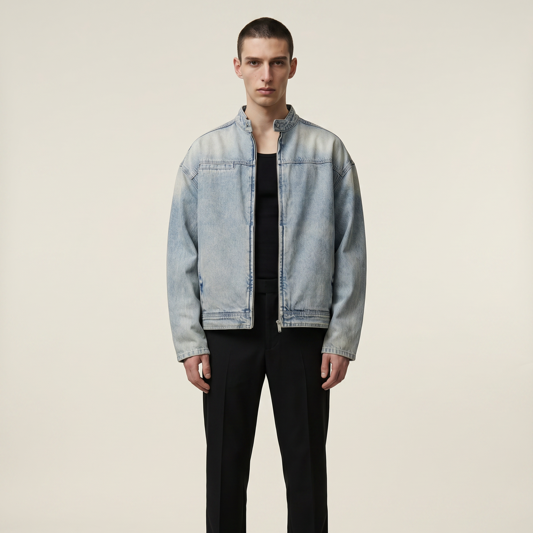 Zip Denim Jacket