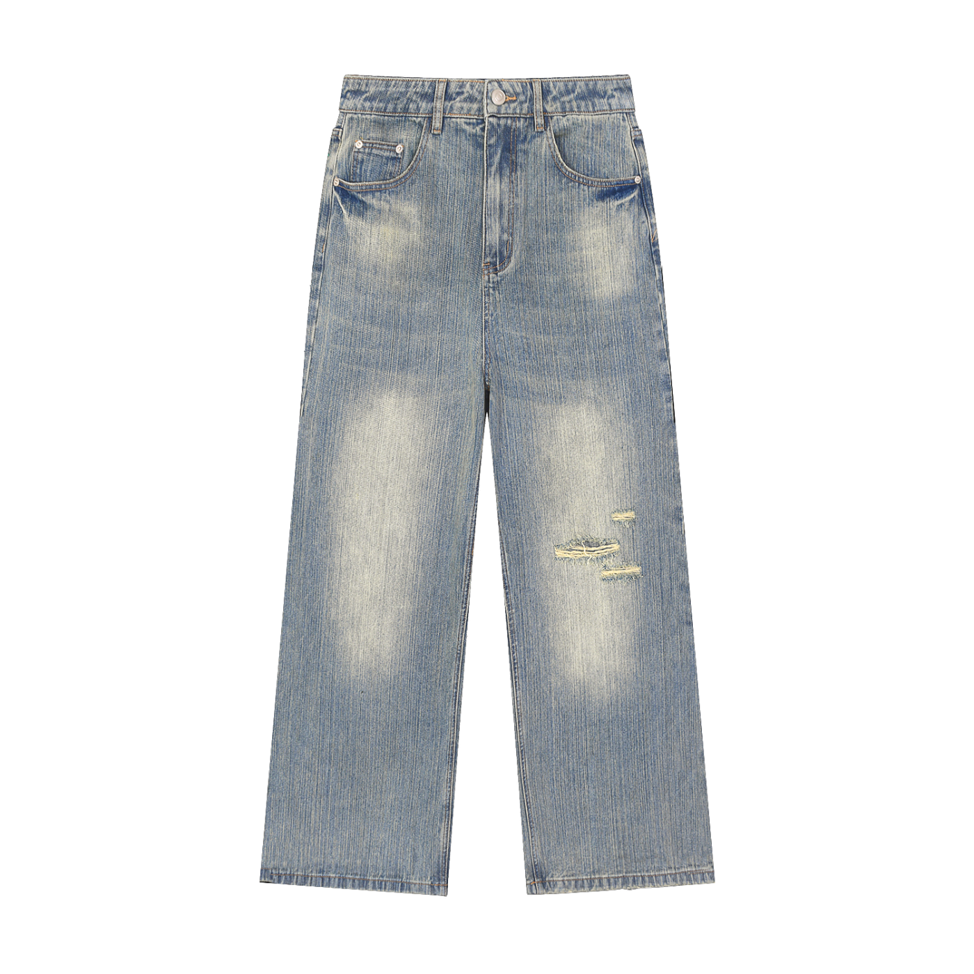 Distressed Denim Jeans