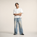 Raw Hem Denim Jeans