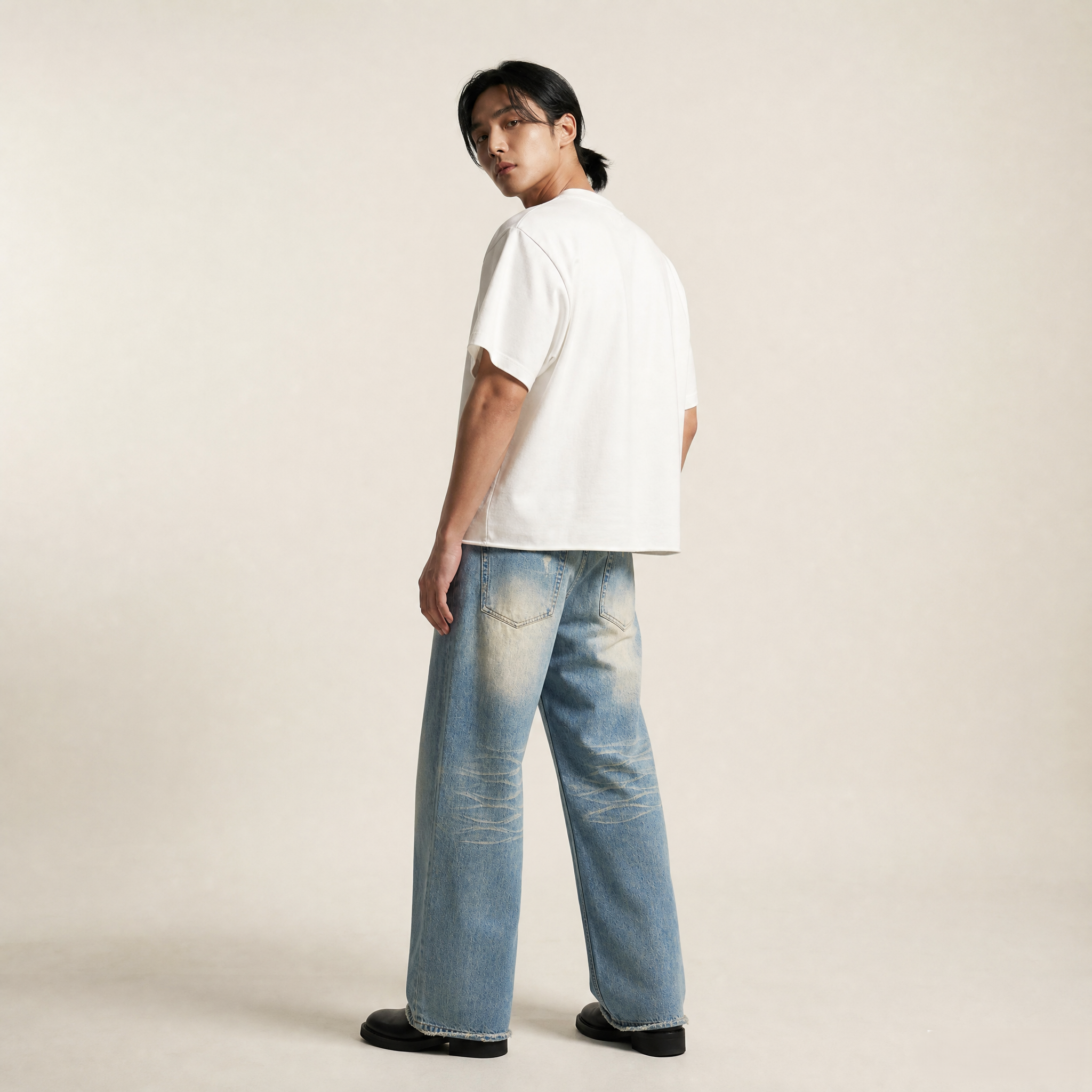 Raw Hem Denim Jeans