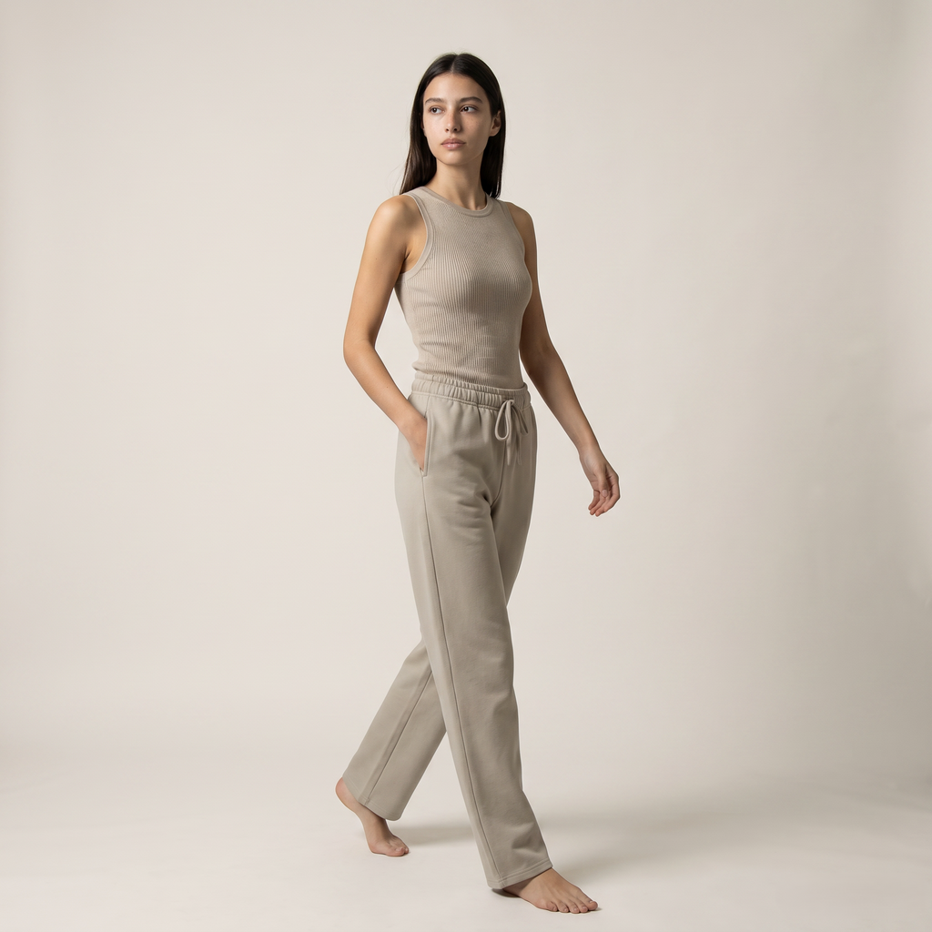 Straight-Leg Sweatpants