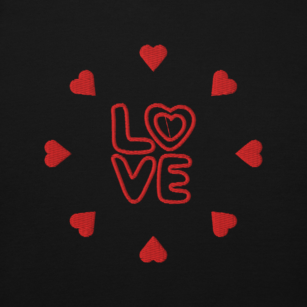 Felpa con cappuccio Love