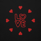 Felpa con cappuccio Love