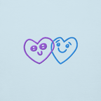 Felpa con cappuccio 2 Hearts