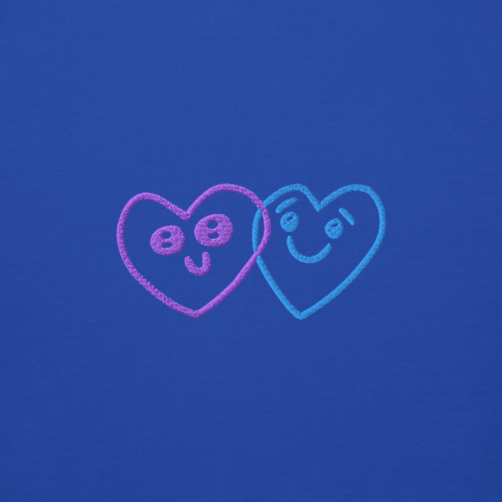 Felpa con cappuccio 2 Hearts