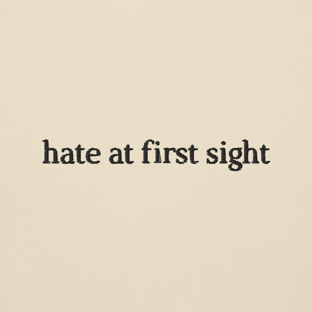 Felpa girocollo Hate at First Sight