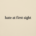 Felpa girocollo Hate at First Sight