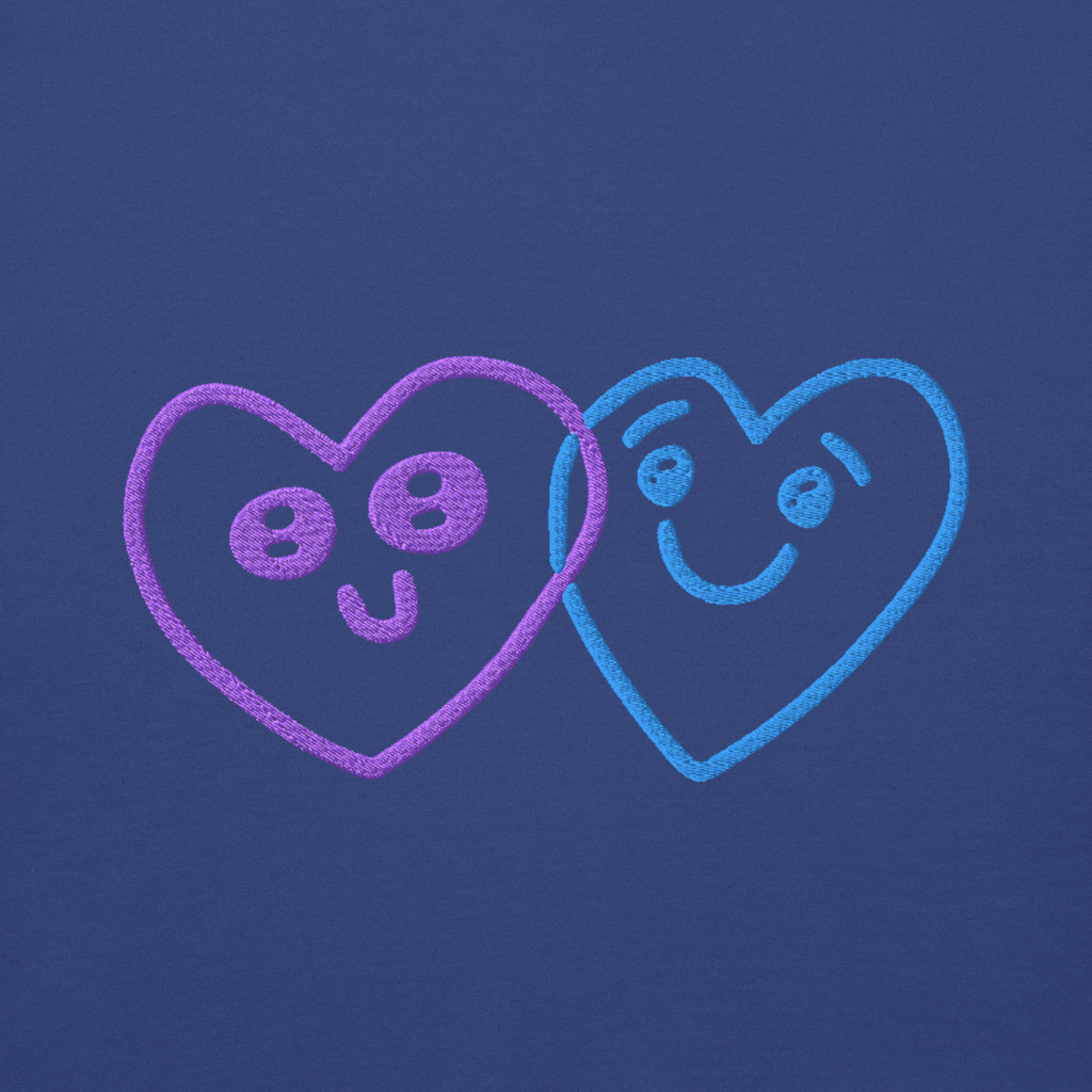 Felpa girocollo 2 Hearts