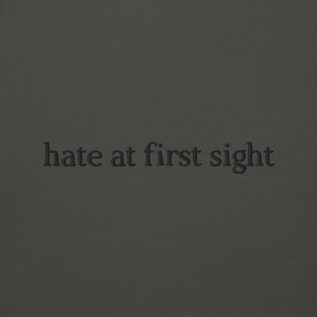 Felpa girocollo Hate at First Sight